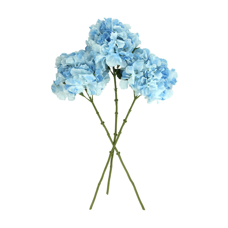 Faux Hydrangea Stems, Blue