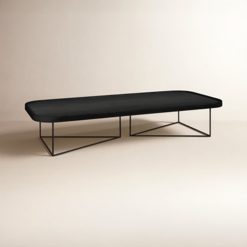 Porter Rectangular Coffee Table, Ash Black