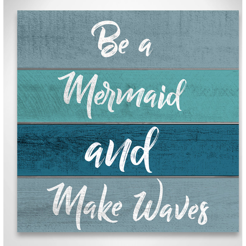 «Be a Mermaid», art, H 16 po x l 16 po x P 1,5 po, Toile