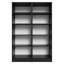 Armoire de rangement pour garde-manger Madesa 4 portes 8 tablettes utilitaires L 47 po Unité de rangement en bois pour la cuisine 6 tablettes réglables anti-basculement - noir-640619502