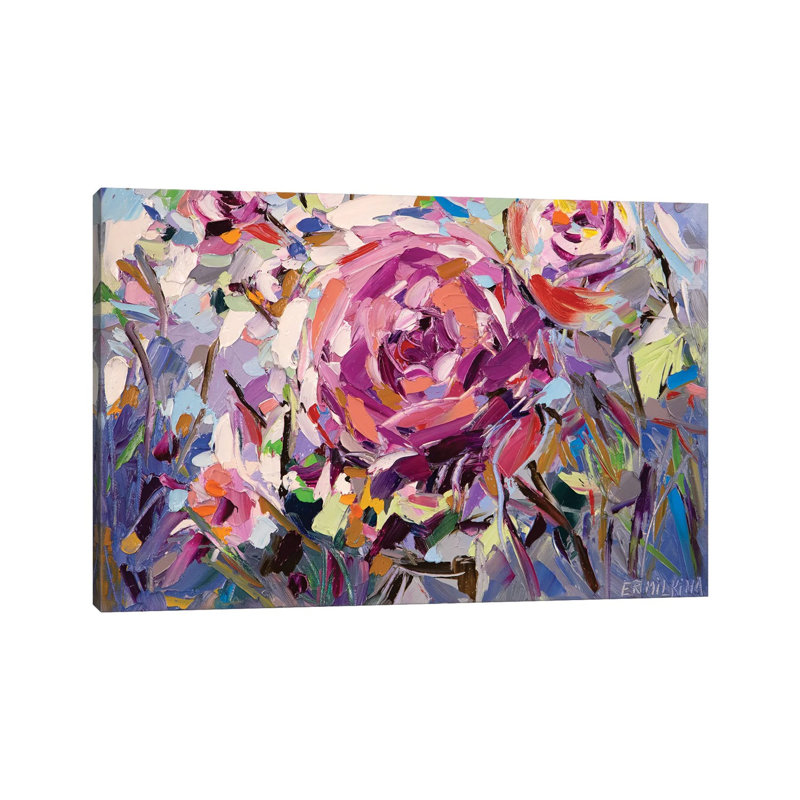 The Scent of Roses 1 Piece Wrapped Canvas Painting, 30.48 cm H x 45.72 cm W