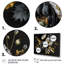 «Golden Gothic Floral Bouquet II», reproduction sur toile 3 pièces-87915995-87915997