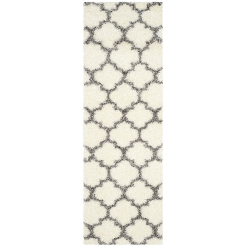Bertl Sgm-Montreal Shag Performance Geometric Rug, Runner 2'3" x 7'