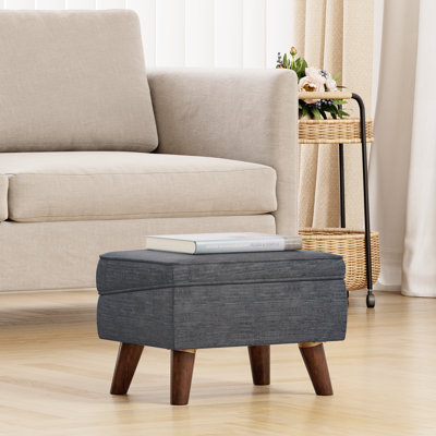 15.75" Wide Rectangle Storage Ottoman Stool, Entryway Ottoman Chairs,Footstools