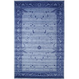 Amika Oriental Navy Area Rug