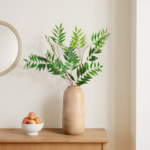 38in. Artificial Palmate Fern Stems, Set of 3 (Set of 3)