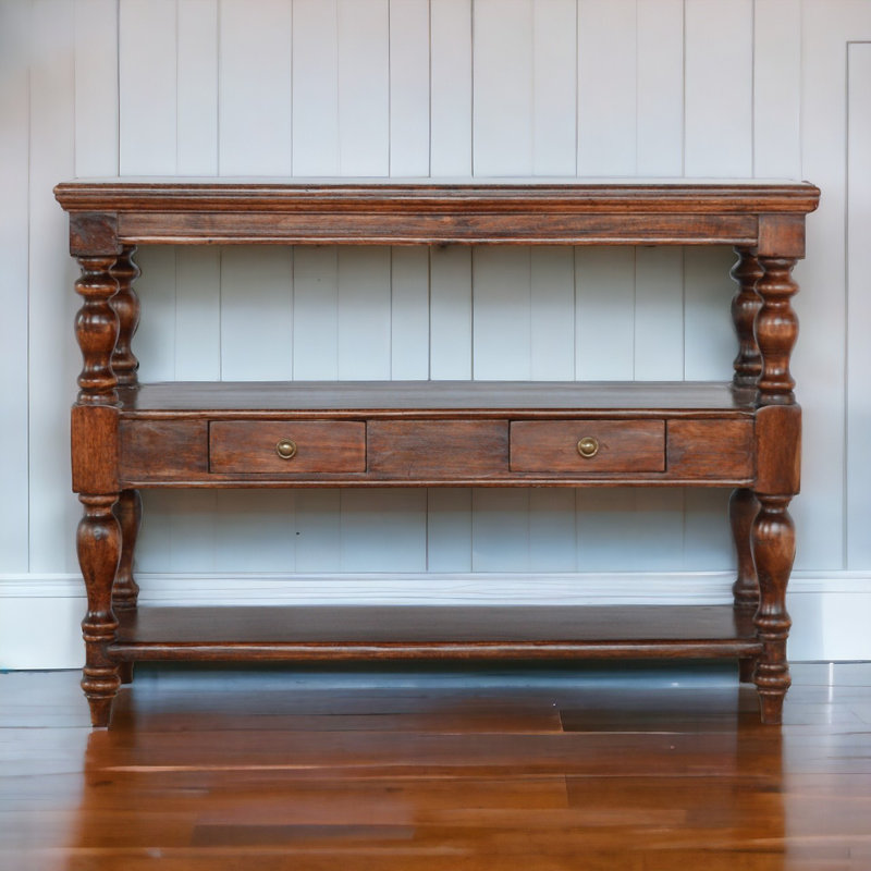 110cm Solid Wood Console Table