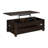 Spinelli 2PC Occasional Table Set In Cherry-Rectangular Lift-Top Coffee Table & End Table