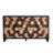 Distressed Storage Cabinet With Honeycomb Pattern, Modern Accent Cabinet With Doors For Entryway Buffet Sideboard Living Room Sideboard