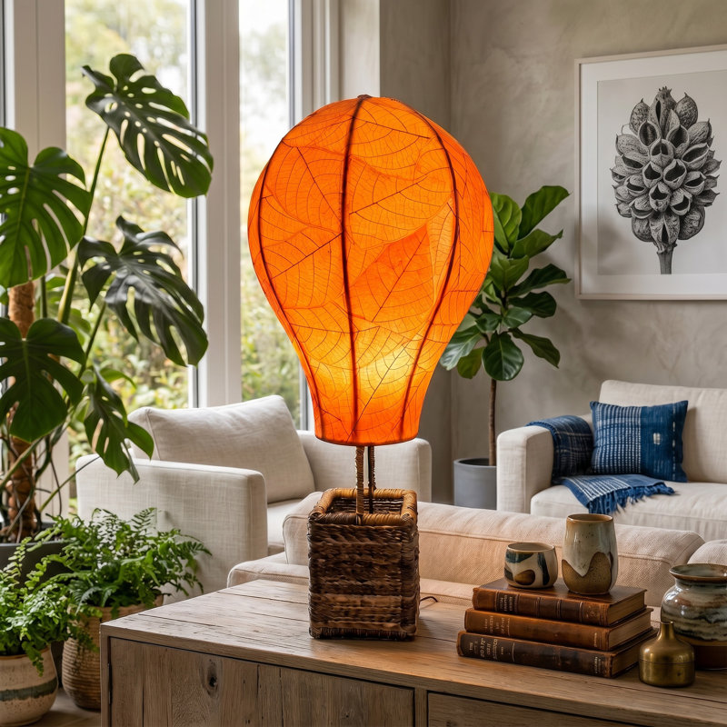  Hot Air Balloon Table Lamp Orange, Orange