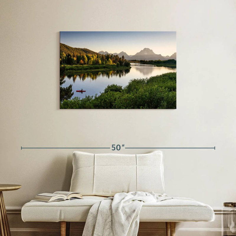 Pêcheur d'Alvord à Snake River, H 24 po x l 36 po