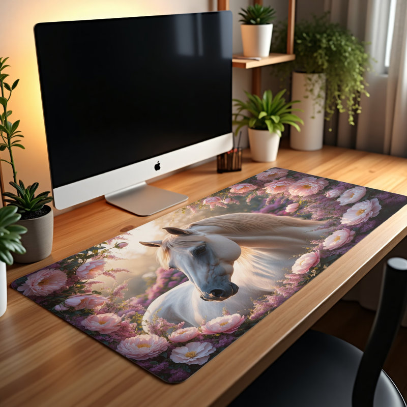 Polyester Desk Pad, 14.4x12.1