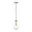 1 - Light Brushed Gold Pendant
