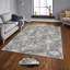Tapis gris / ivoire en polyester fabriqué à la machine Delma-1016009095