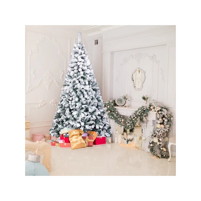 Arbre de Noël à flocage en PVC 6 pi avec 750 branches - YS