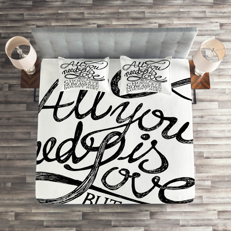 Polyester Coverlet, Queen Bedspread + 2 Shams