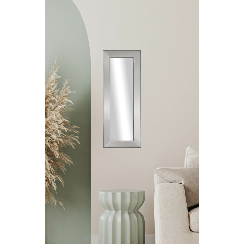 Hobson Flat Wall Mirror, 28" H x 10" W, 1