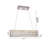 3-Light Chrome LED Chandelier With Clear Crystals