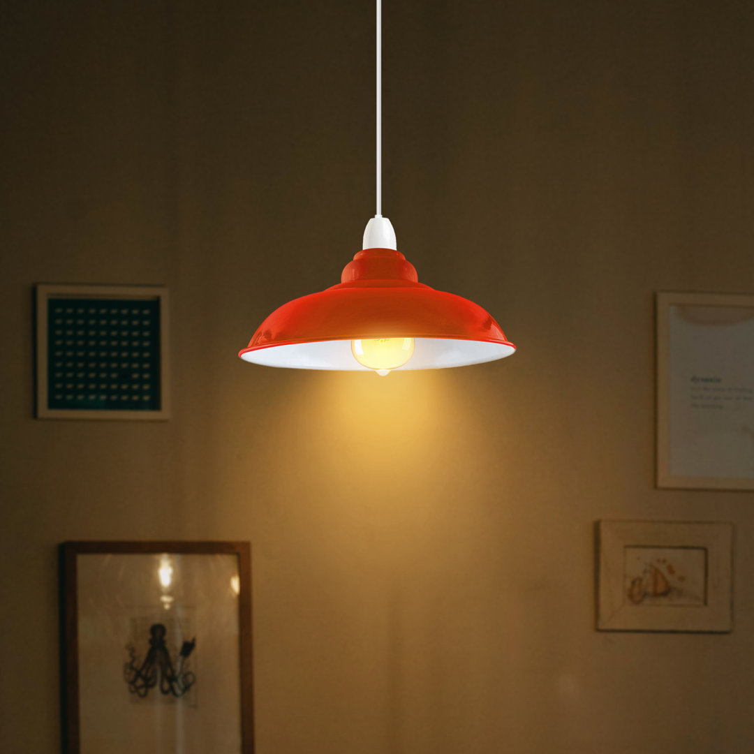 Eutropios 27cm H x 32cm W Metal Bowl Lamp Shade ( Screw On )