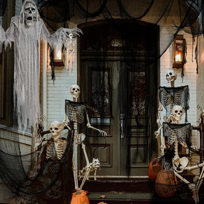 Halloween Black Creepy Cloth , Spooky Halloween Cloth Decor Halloween Creepy Gauze Cloth