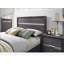 Lit de grand lit contemporain avec tête de lit 1pc et meubles de chambre à coucher