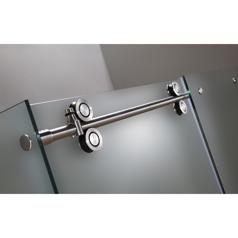 Cabine de douche coulissante rectangulaire 60" x 75" Langham, Acier inoxydable