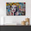 Marilyn Monroe Street Graffiti Portrait, chambre à coucher colorée, impression sur toile encadrée-107907649-107907655