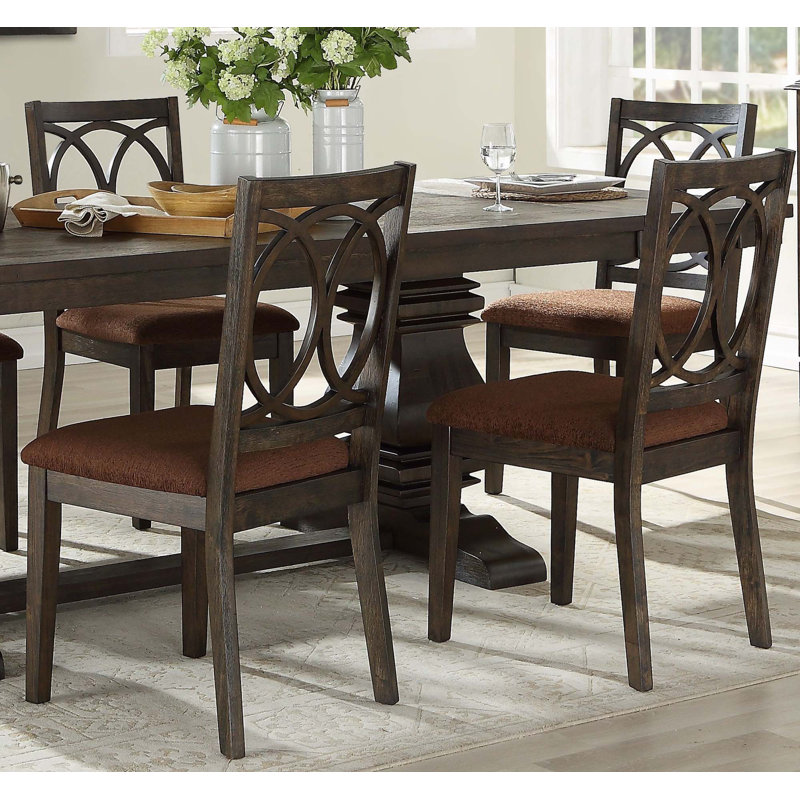 Classic Transitional Style Dining Chairs 2Pc Set