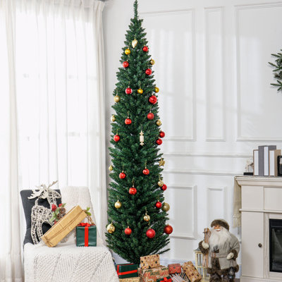 8' Artificial Pencil Christmas Tree