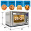 Kenmore 25 Qt. 11 in 1 Digital Air Fryer Convection Toaster Oven Rotisserie