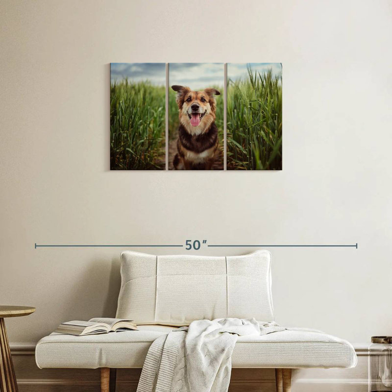 Brampt Dog In The Cornfield, 20" H x 33" W