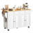 Rolling Kitchen Island With Drop Leaf, Movable Kitchen Carts On Wheels Island With Storage Cabinet, Island Table For Kitchen With Rubber Wood Top And Rack And Drawer, Matte-1199683499