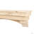 Rustic Floating Wood Fireplace Mantel Shelf with Arched Corbels - Pine Wood-164010024-164010030