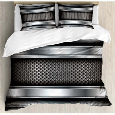 Industrial Polyester Striped Duvet Cover