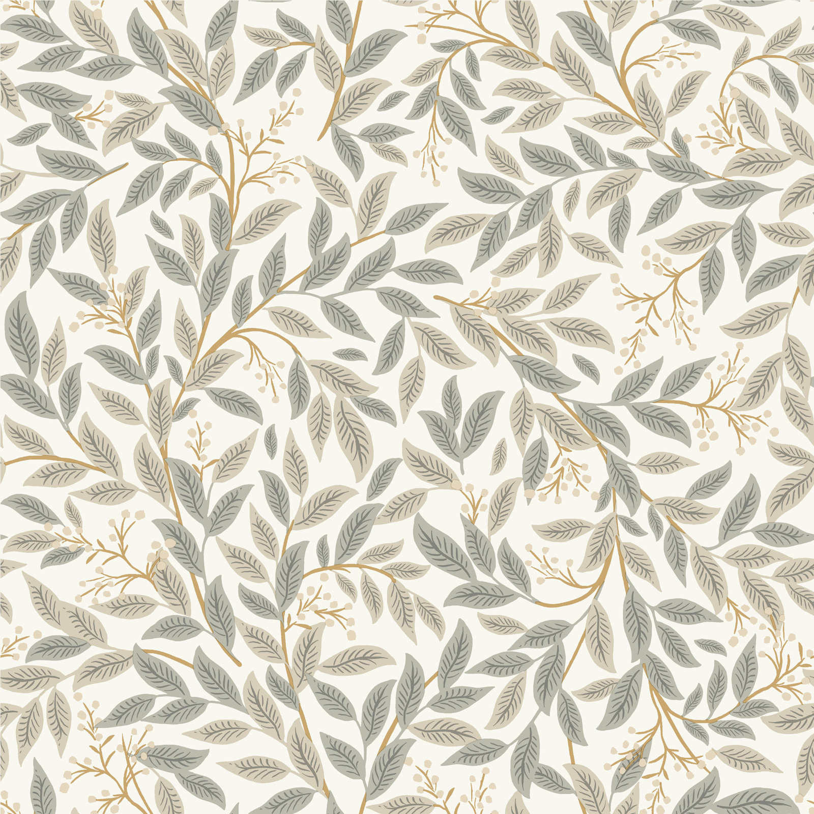 Willowberry Wallpaper, Black
