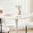 Dining Table Set,  24" Round Dining Table And 2 Velvet Dining Chairs With Gold-plated Legs-738060566-737608187