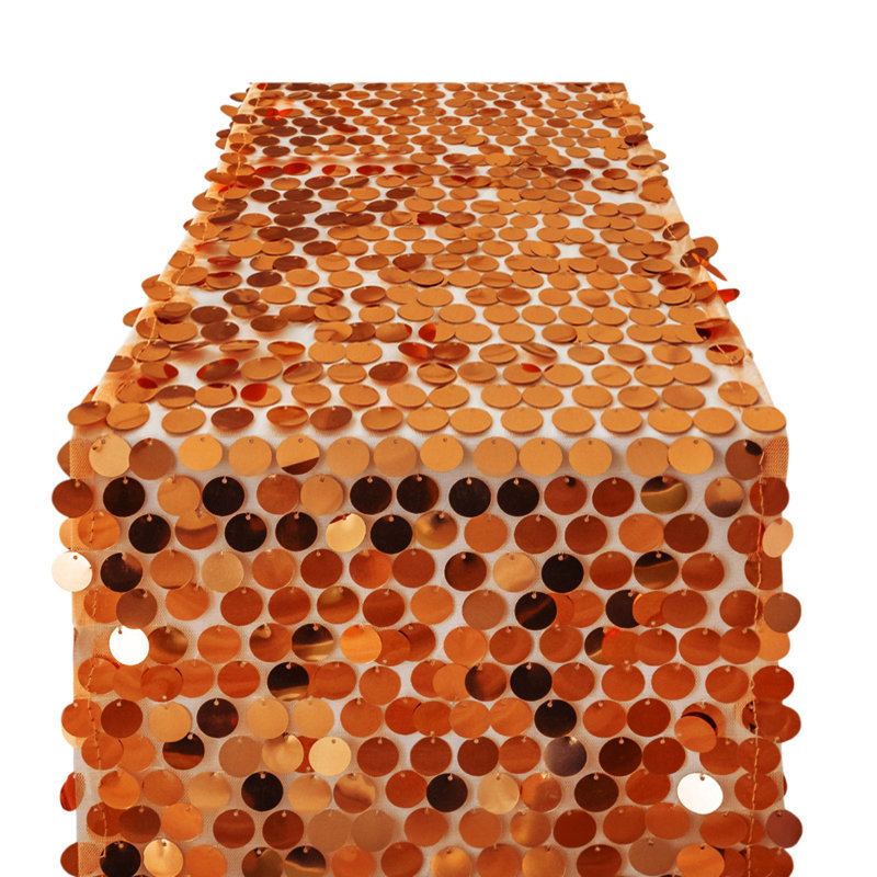 Chemin de table Sequin, Orange