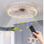 Ventilateur de plafond encastré à DEL à intensité variable Modern Smart Control-130156587
