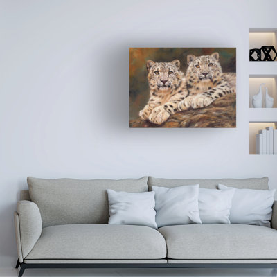 «David Stribble Snow Leopards Cub Cuddle», art