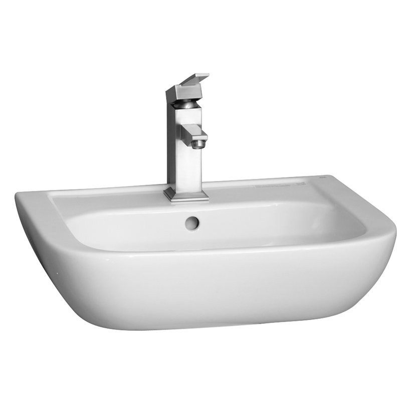 Barclay Caroline 550 17.75'' White Vitreous China Rectangular Bathroom Sink with Overflow