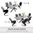 Modern Kitchen Dining Set, 51'' to 67'' Extendable Dining Table With 36.6"H Dining Chair(Table 4Chairs)-1011479905