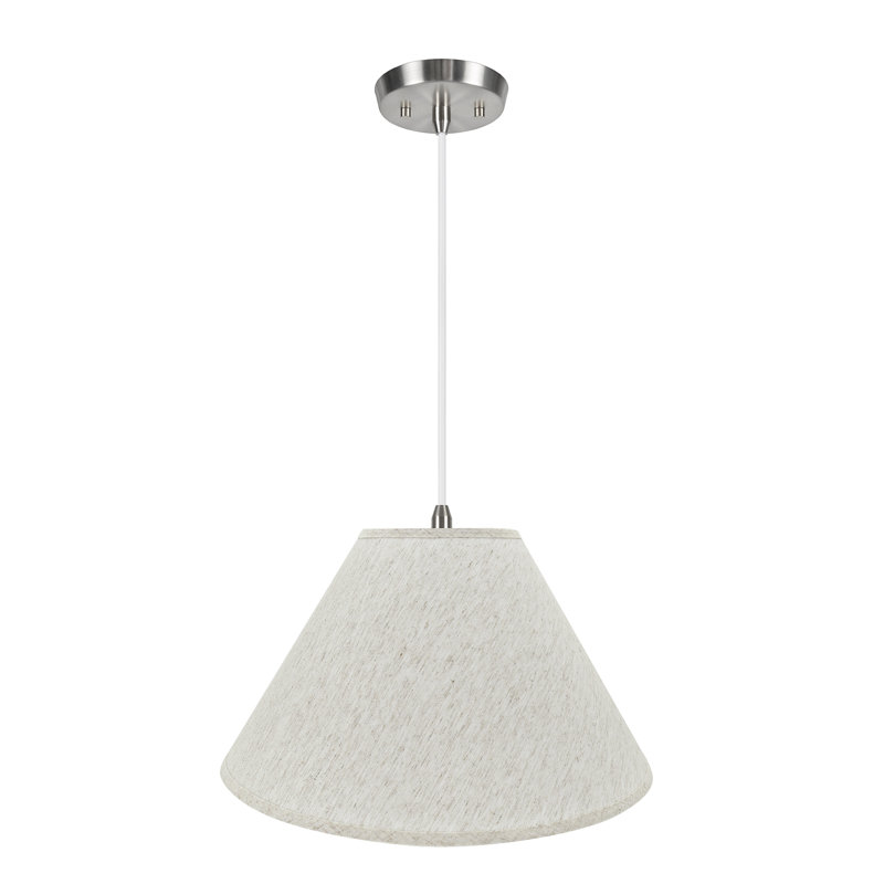 Siordia 2 - Light Unique/Statement Pendant, Beige, 12.5" H x 20" W x 7" D