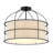 Latitude Run Gateway With Oatmeal Linen Pendant Light-2073245335