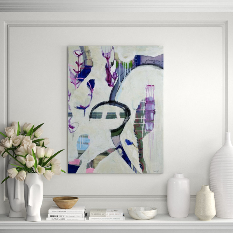 Meet Me In The Middle Print by Susie Zol, Image Brush Gel, 40" H x 30" W