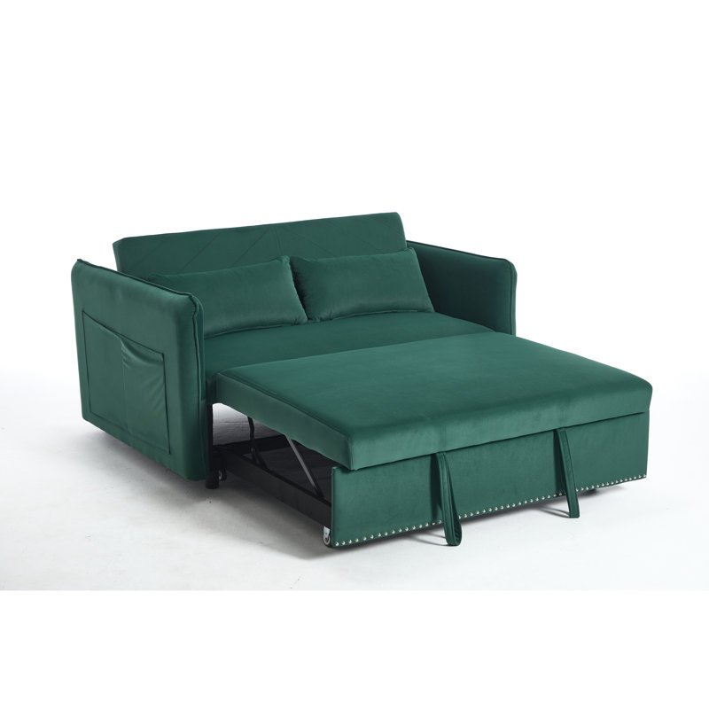 Canapé inclinable convertible, mousse de velours, salon moderne polyvalent