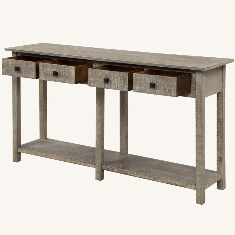Console de table d'entrée Trissa, Gris délavé