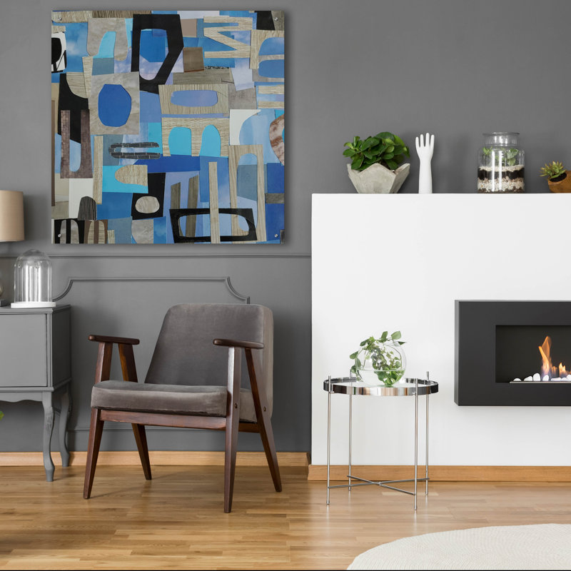  «Skies Over The Camargue 1» par Coco Good, art mural en verre acrylique, H 36 po x l 36 po x P 0,2 po