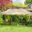 10x10 Heavy Duty Pop up Canopy Tent with 4 Removable Sidewalls-111705046