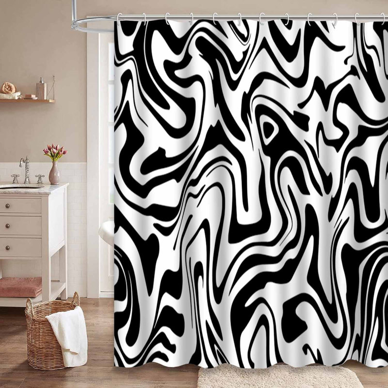 Rideau de douche Abstract, L 72 po x l 84 po