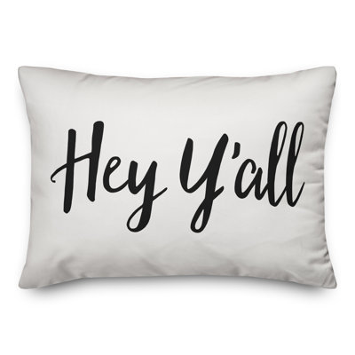  Coussin intérieur / extérieur Hey Y'all Bold